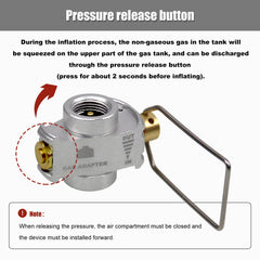 Vent valve reduces internal pressure during refill