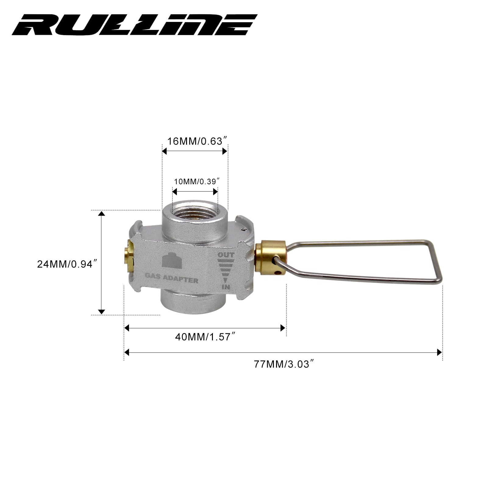 Gas canister refill adapter for camping use