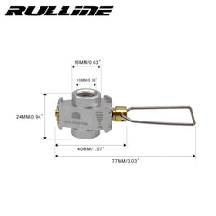 Gas canister refill adapter for camping use