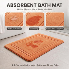 RUN HELIX non-slip backing rug 20x32 orange