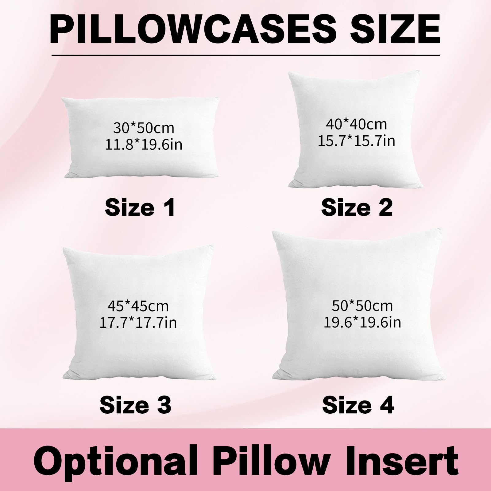 With insert option pillow cover from RunIncar