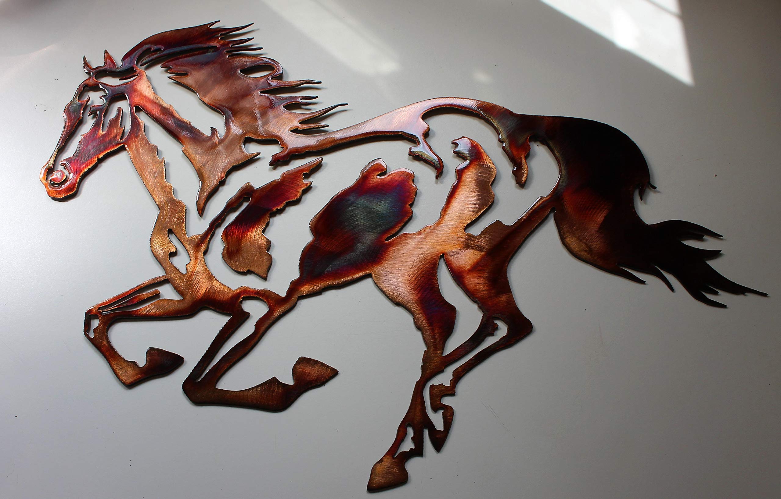 Running Horse EQUESTRIAN METAL WALL ART 30 inch width