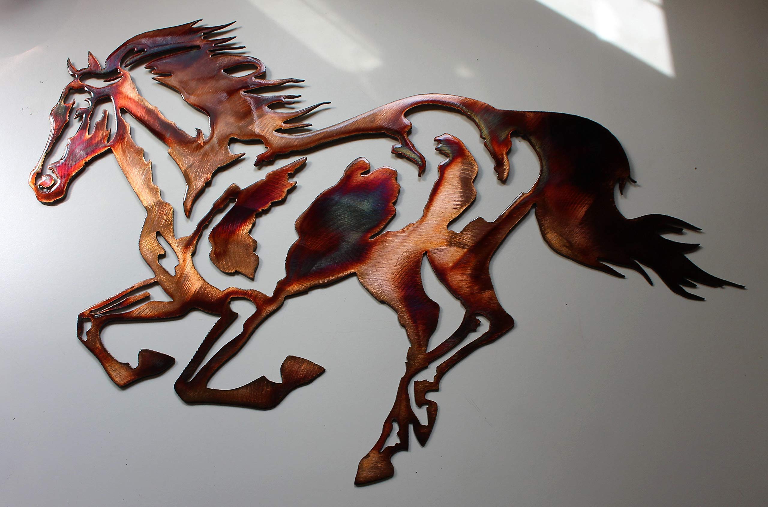 Running Horse EQUESTRIAN METAL WALL ART 36 inch width