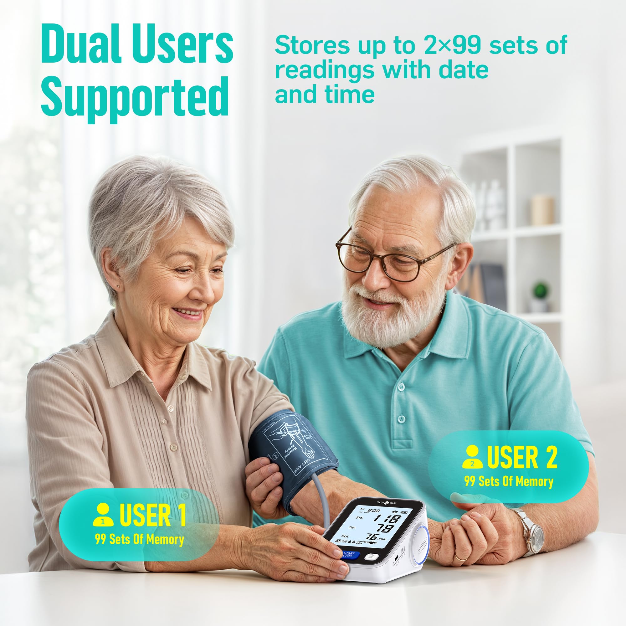 Irregular heartbeat alert on Runstar BP monitor display