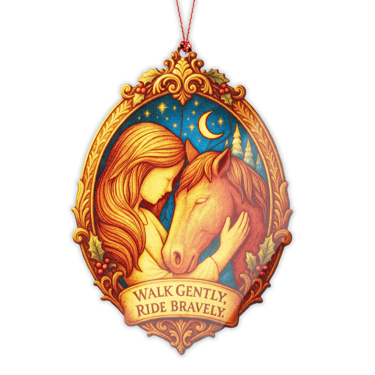 RUSATEN acrylic horses suncatcher