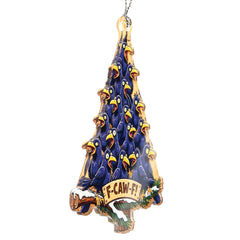 Farmhouse rustic style laser-cut crow ornament