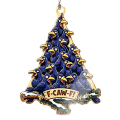 RUSATEN funny crow ornament for Christmas tree