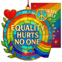 Rusaten LGBTQ Pride Ornament with Story Card and Envelope