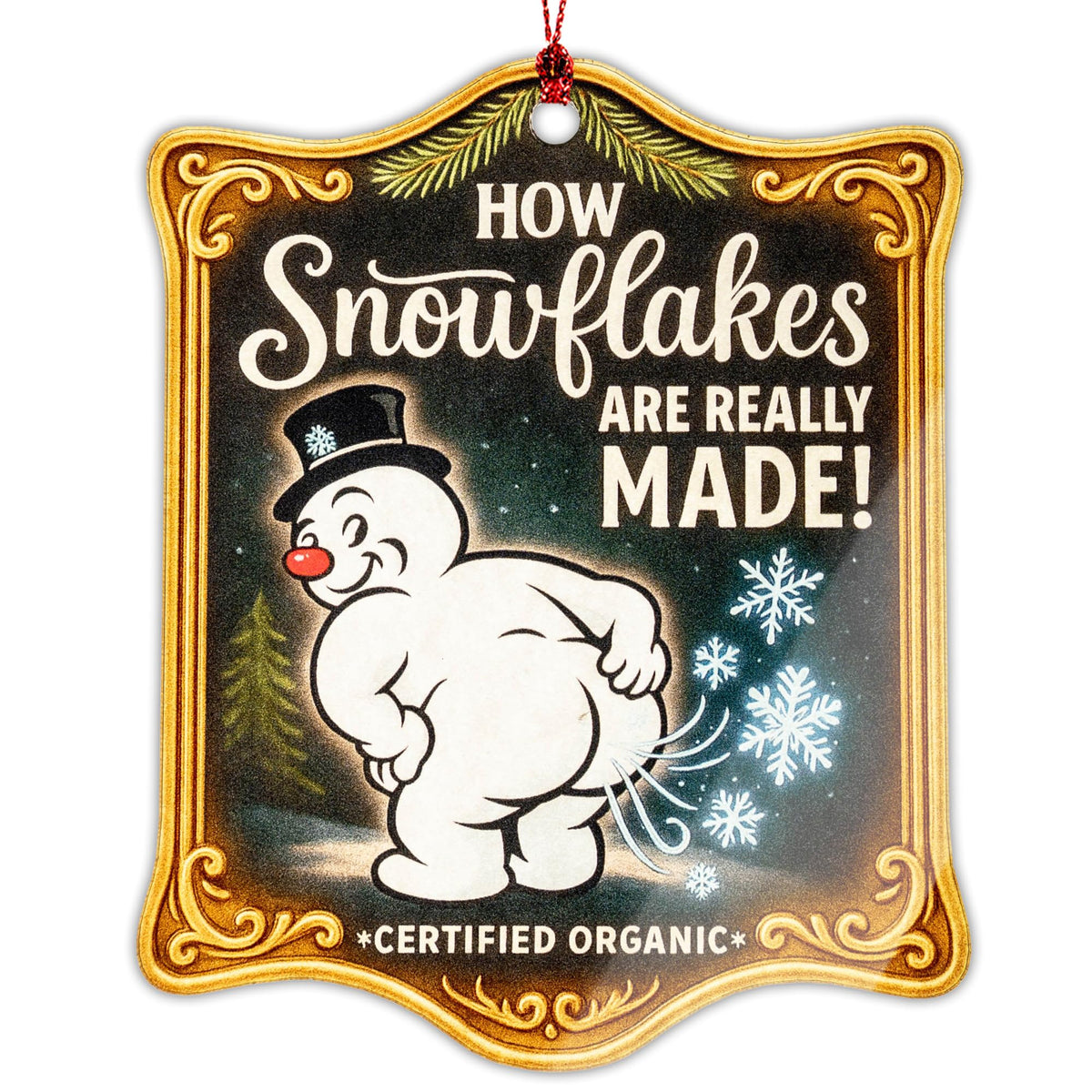 RUSATEN snowflakes ornament on Christmas tree