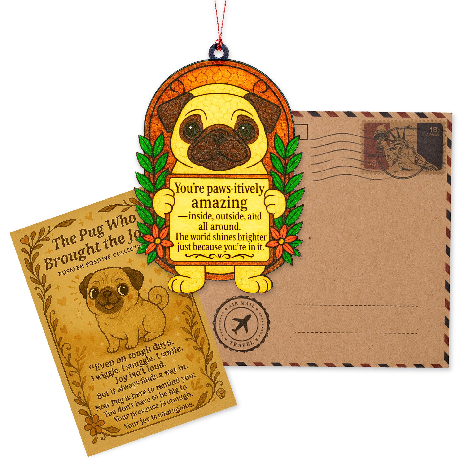 Gift-ready packaging includes Kraft Envelope and Story Card