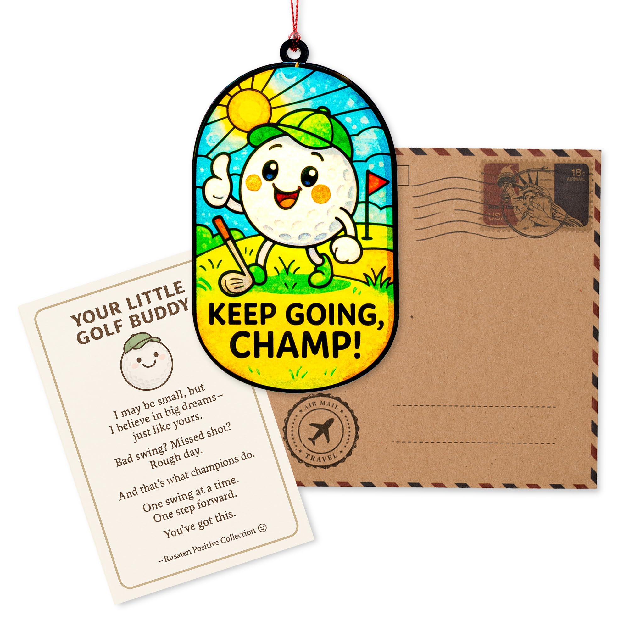 RUSATEN christmas ornament with story card ready to gift