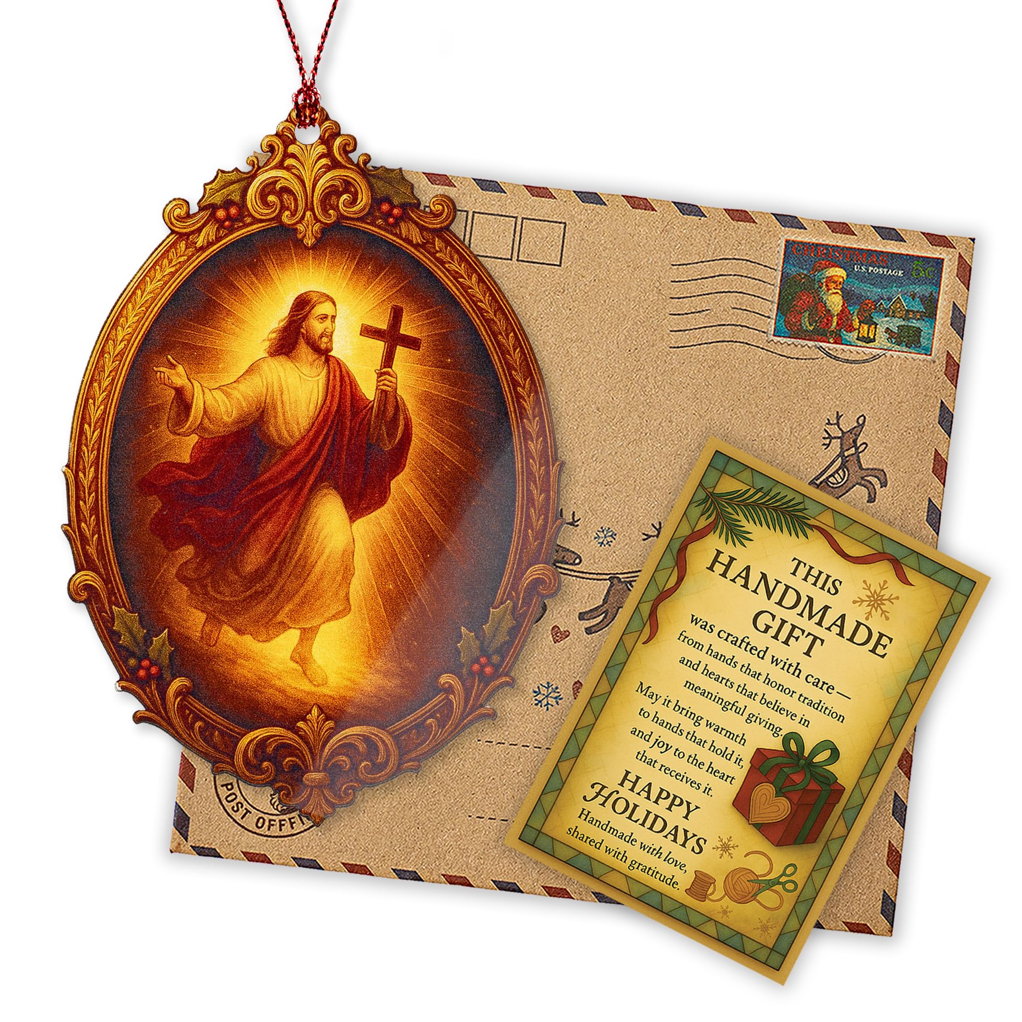 RUSATEN Tmlnativity ornament includes a story card