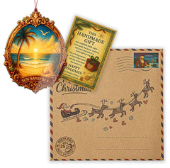 Tropical beach ornament suitable for coastal gifts by RUSATEN Beachxmas 1