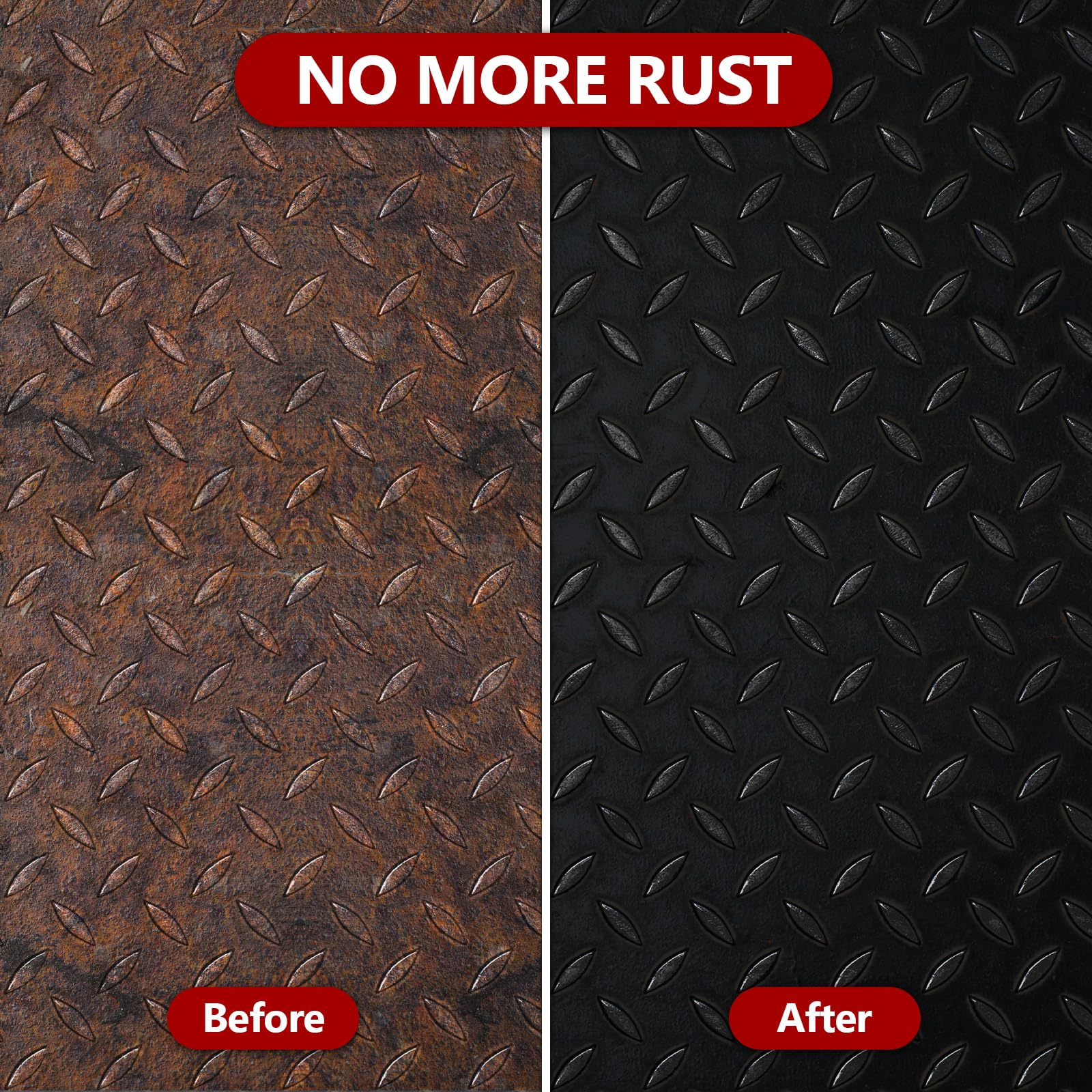 Black rust inhibitor paint for metal