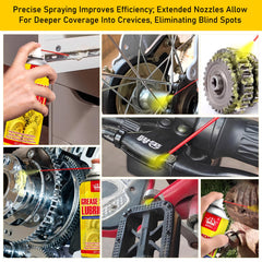 Rust remover spray in hard to reach area