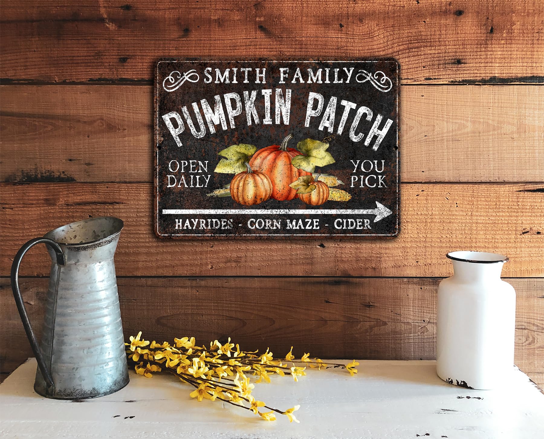 Printed on rust-proof aluminum suitable for indoor outdoor use