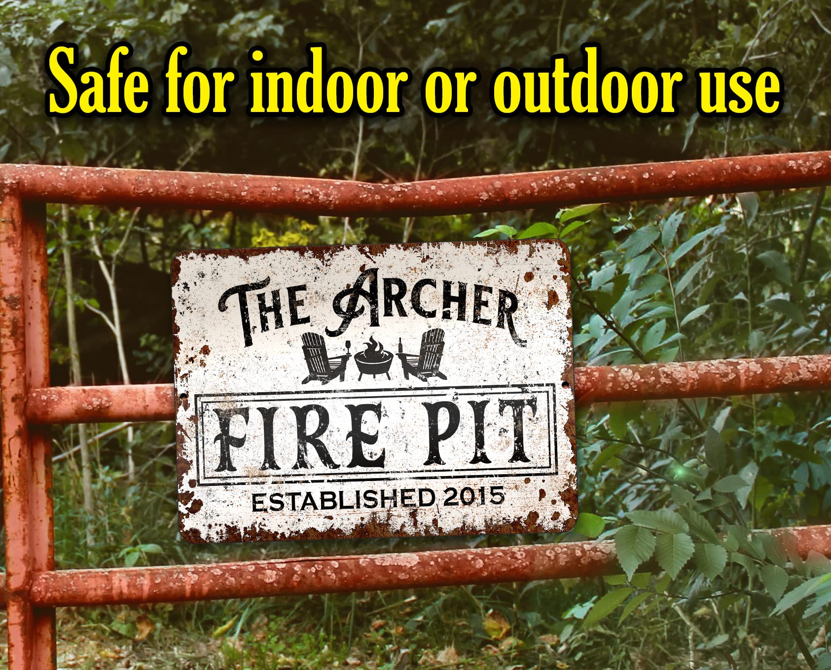 Rust proof aluminum indoor outdoor sign 9x12
