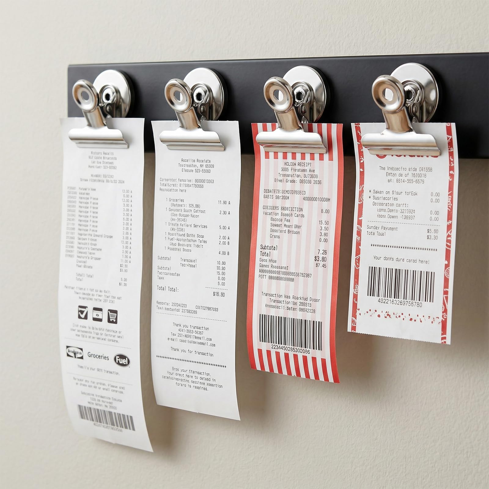 Rust-resistant silver magnetic clips for home and office