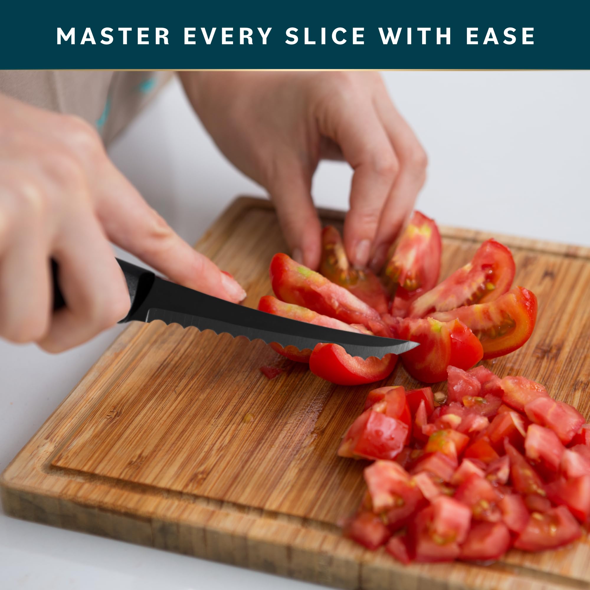 Rust resistant tomato knife with sheath