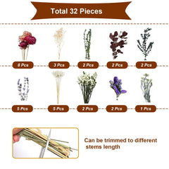 Ready to display dried bouquet securely packed for use
