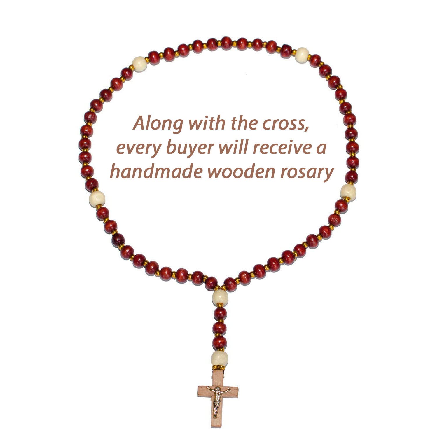Rustic decor cross suitable for prayer corner