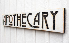 Farmhouse style Apothecary sign suitable for herbalist gift or shop advertisement