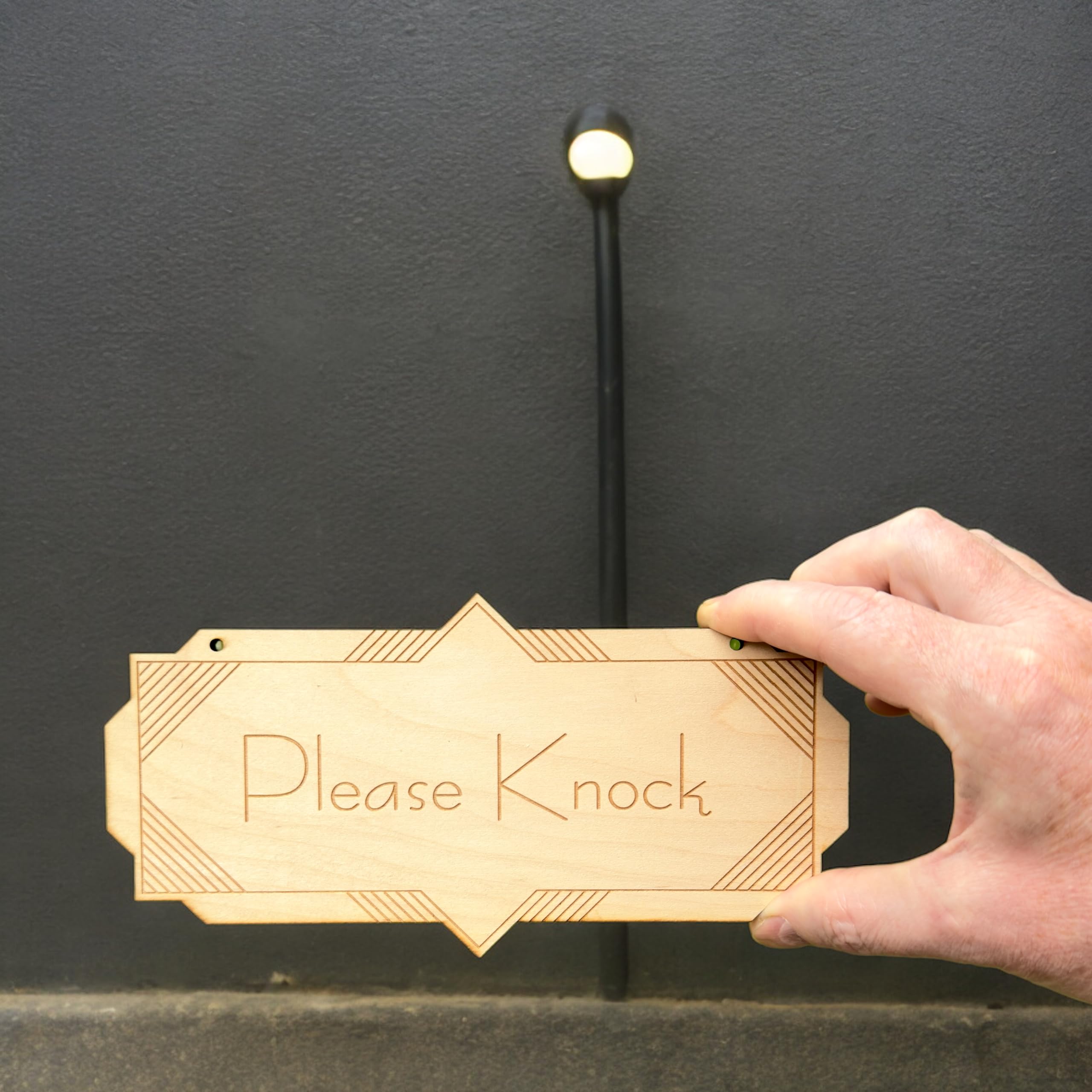 Rustic door sign 4x8 inches for homes and offices