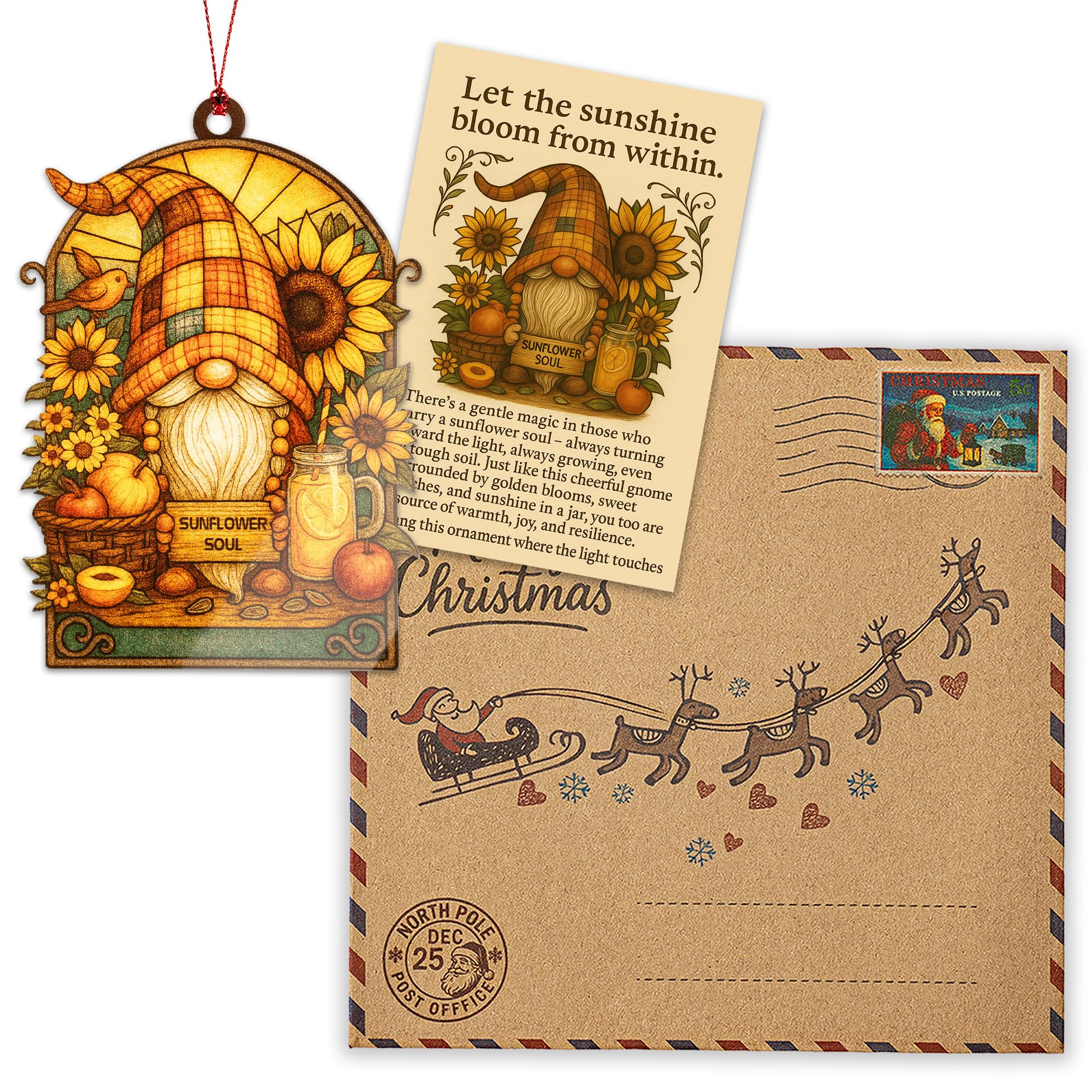 Rustic farmhouse decor ornament for autumn harvest theme