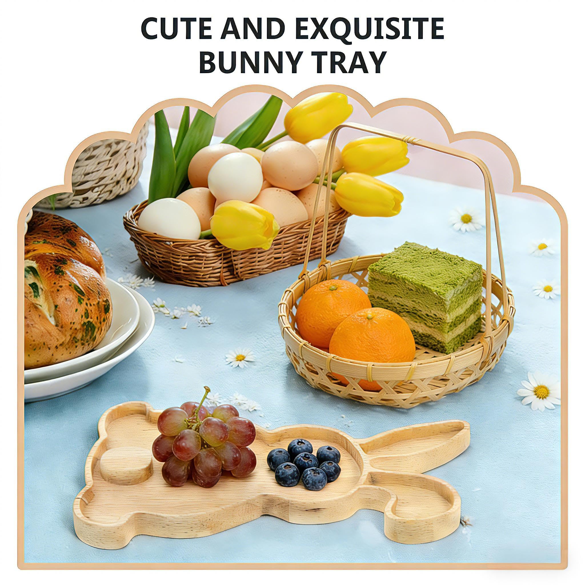 Rustic farmhouse style wooden tray featured