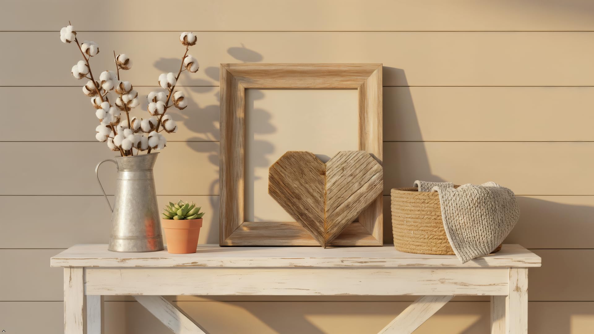 Rustic Heart Wood Wall Hang wedding decor display