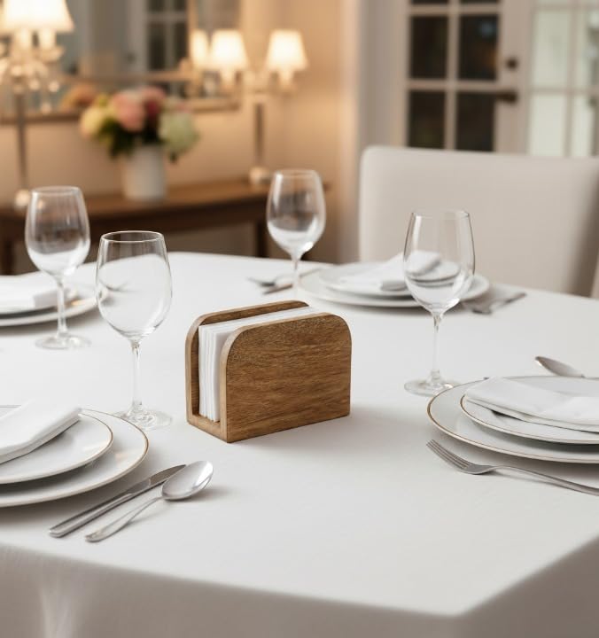 Rustic wooden napkin dispenser for countertops