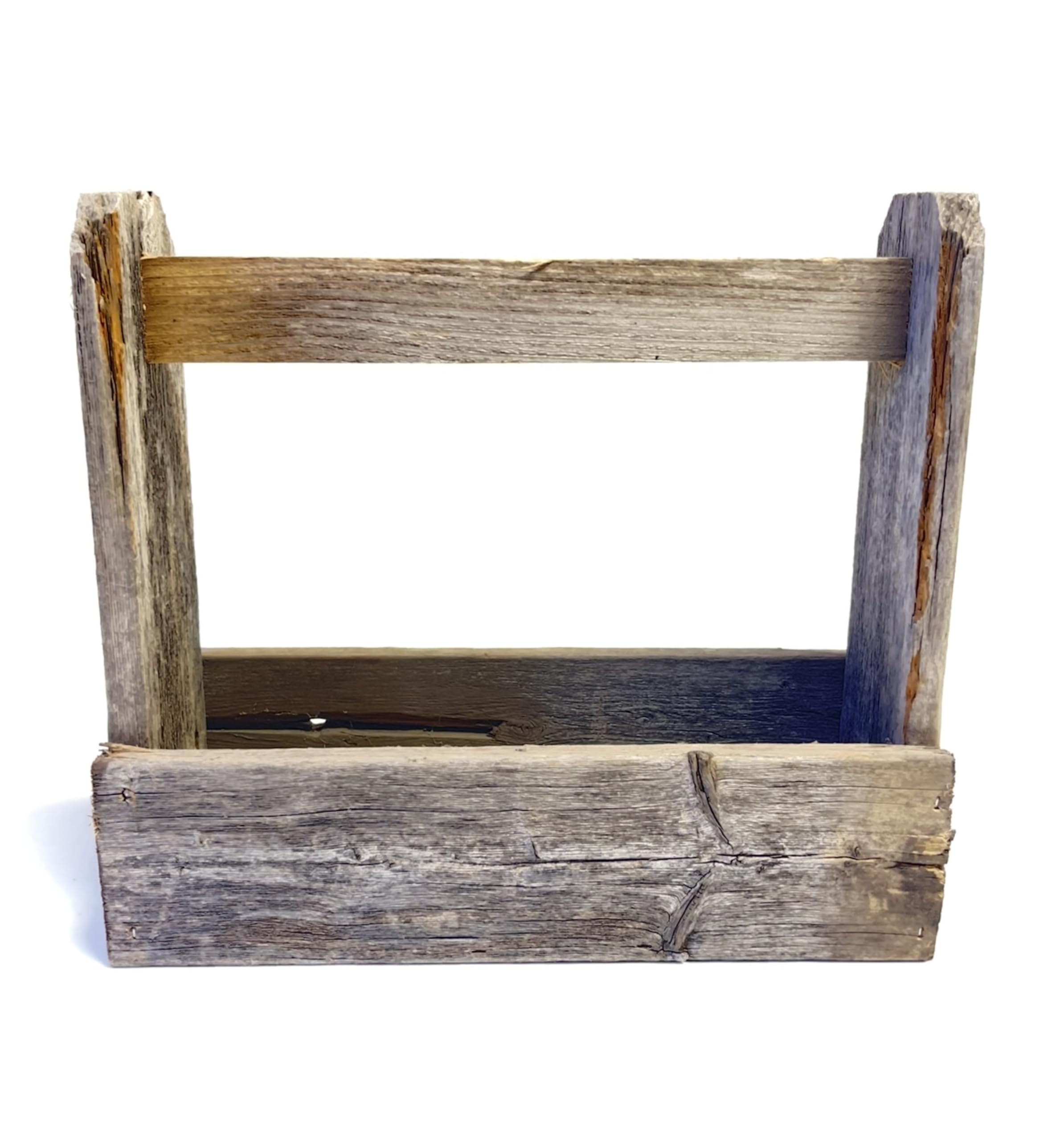Real wood reclaimed lumber highlights barnwood beauty