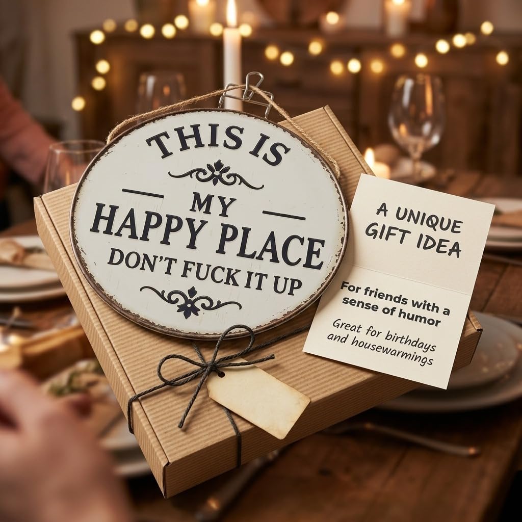 Wall hanging sign for home and entertaining spaces