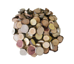 Assorted wood slices showing multiple species