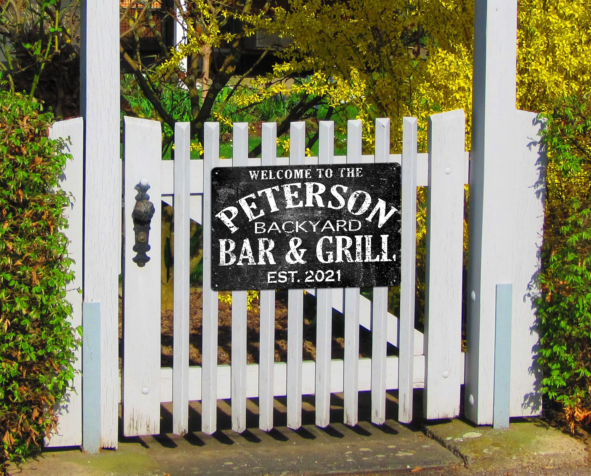 9x12 sign with side mounting holes