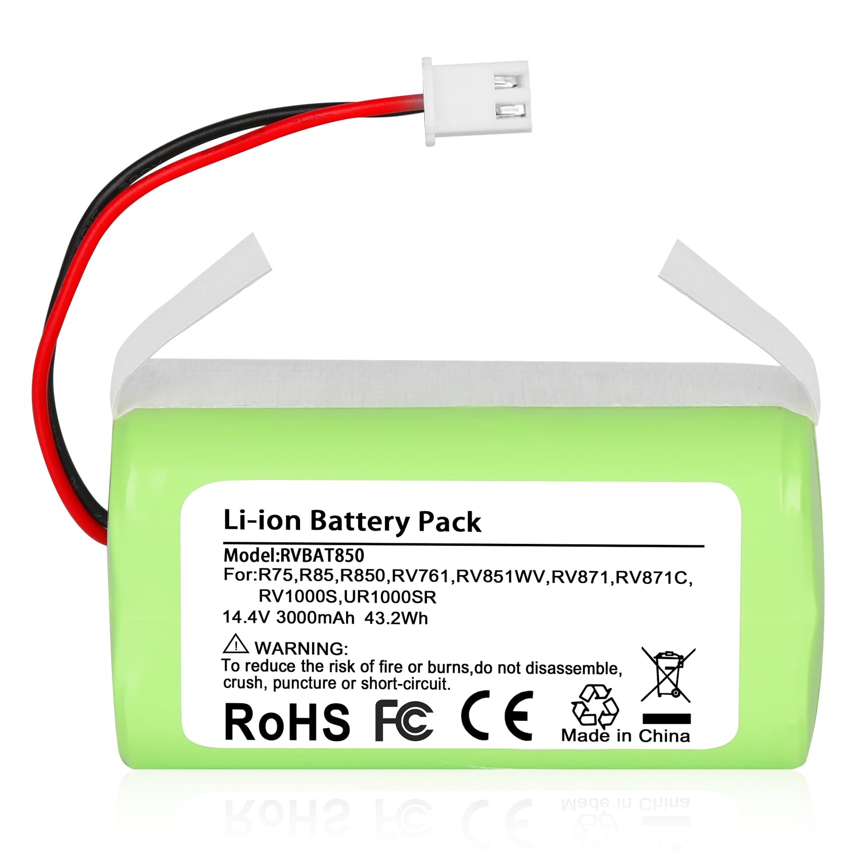 RVBAT850 replacement battery with 12-month warranty