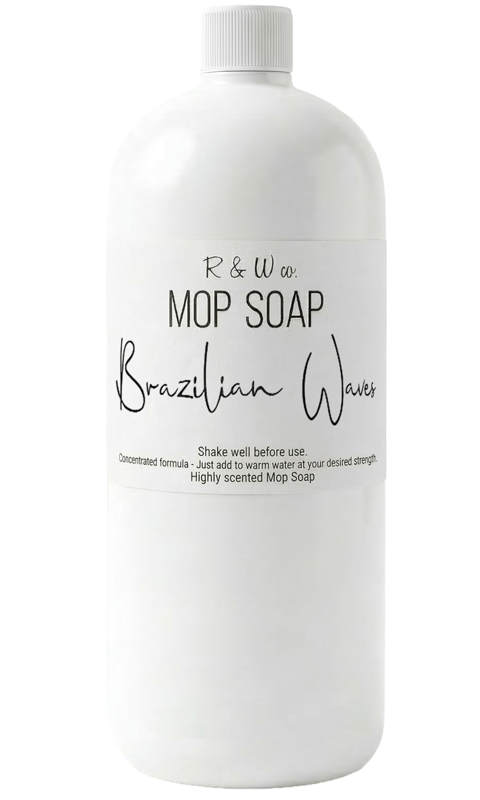 R&W CO Original 32 oz Mop Soap Brazilian Waves bottle