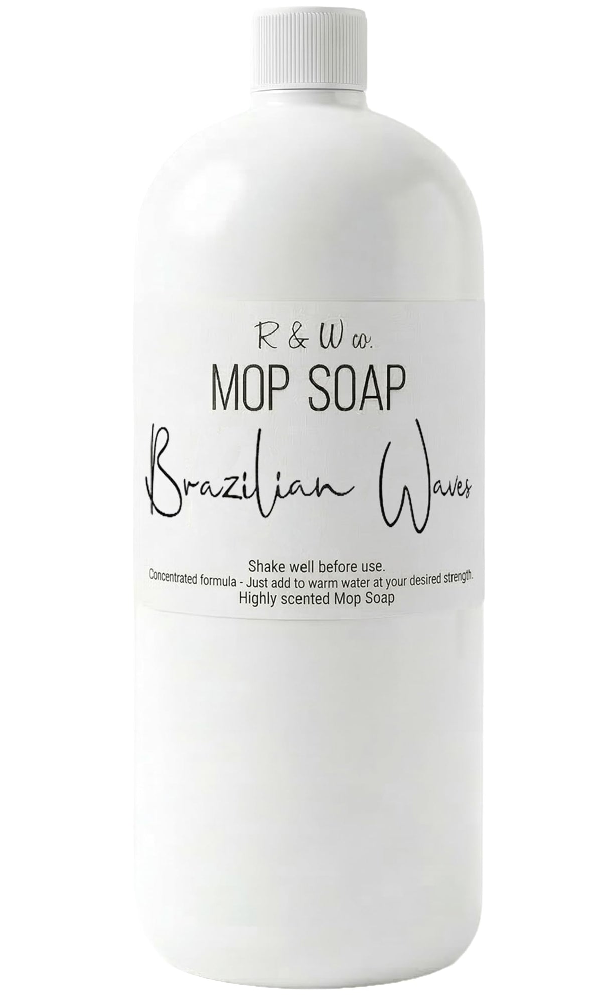 R&W CO Original 32 oz Mop Soap Brazilian Waves bottle