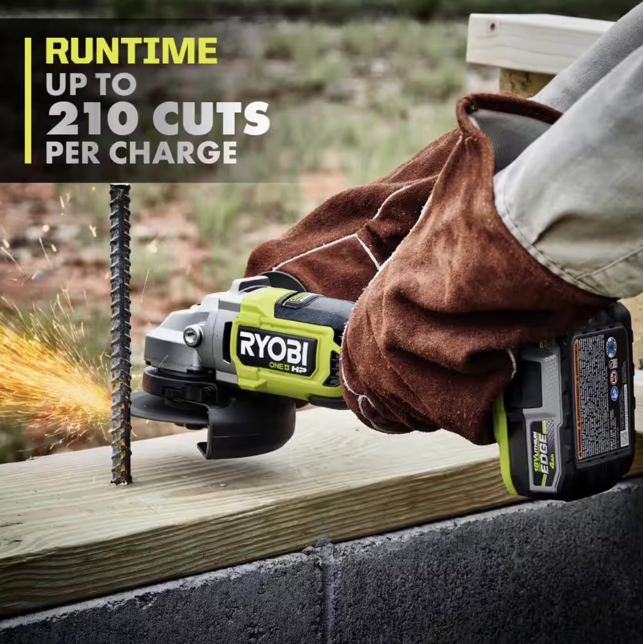 Ryobi angle grinder kit 4.0 Ah battery A 18V brushless