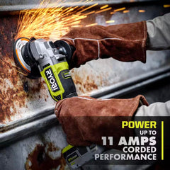 Ryobi 18V brushless cordless angle grinder kit 4-1/2 in with battery