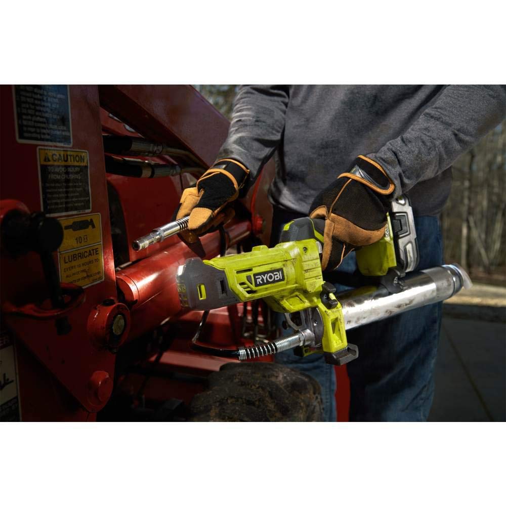 30 inch flexible hose on Ryobi P3410 grease gun