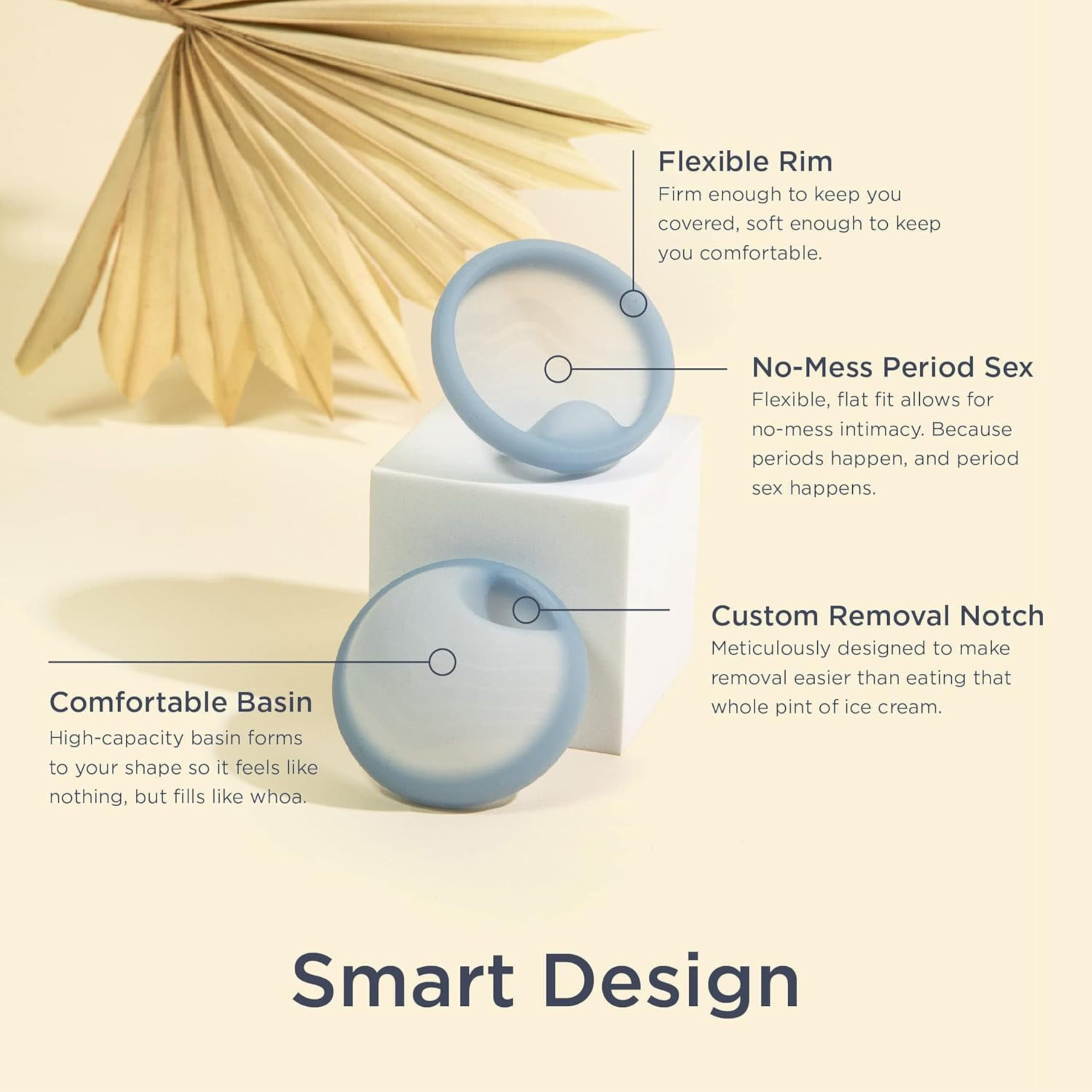 Saalt disc insertion folds into figure eight for easy use
