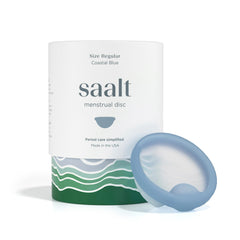 Saalt menstrual disc made from medical grade silicone