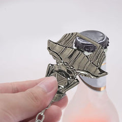 Darth Vader metal bottle opener on keychain