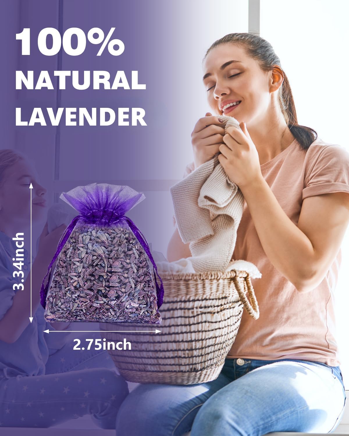 Lavender sachets for drawers and closets wardrobe care