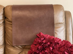 Saddle vinyl slipcover set for sofas and recliners