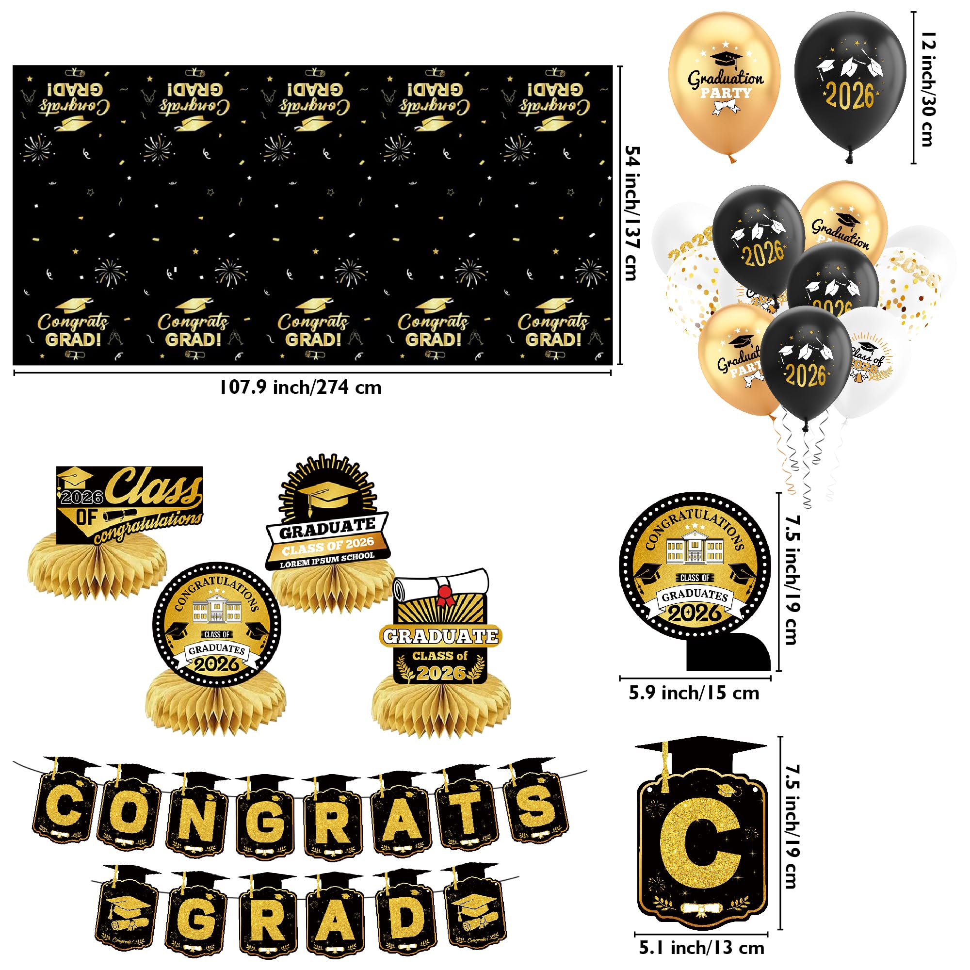 Sadoup Balloons graduation decor