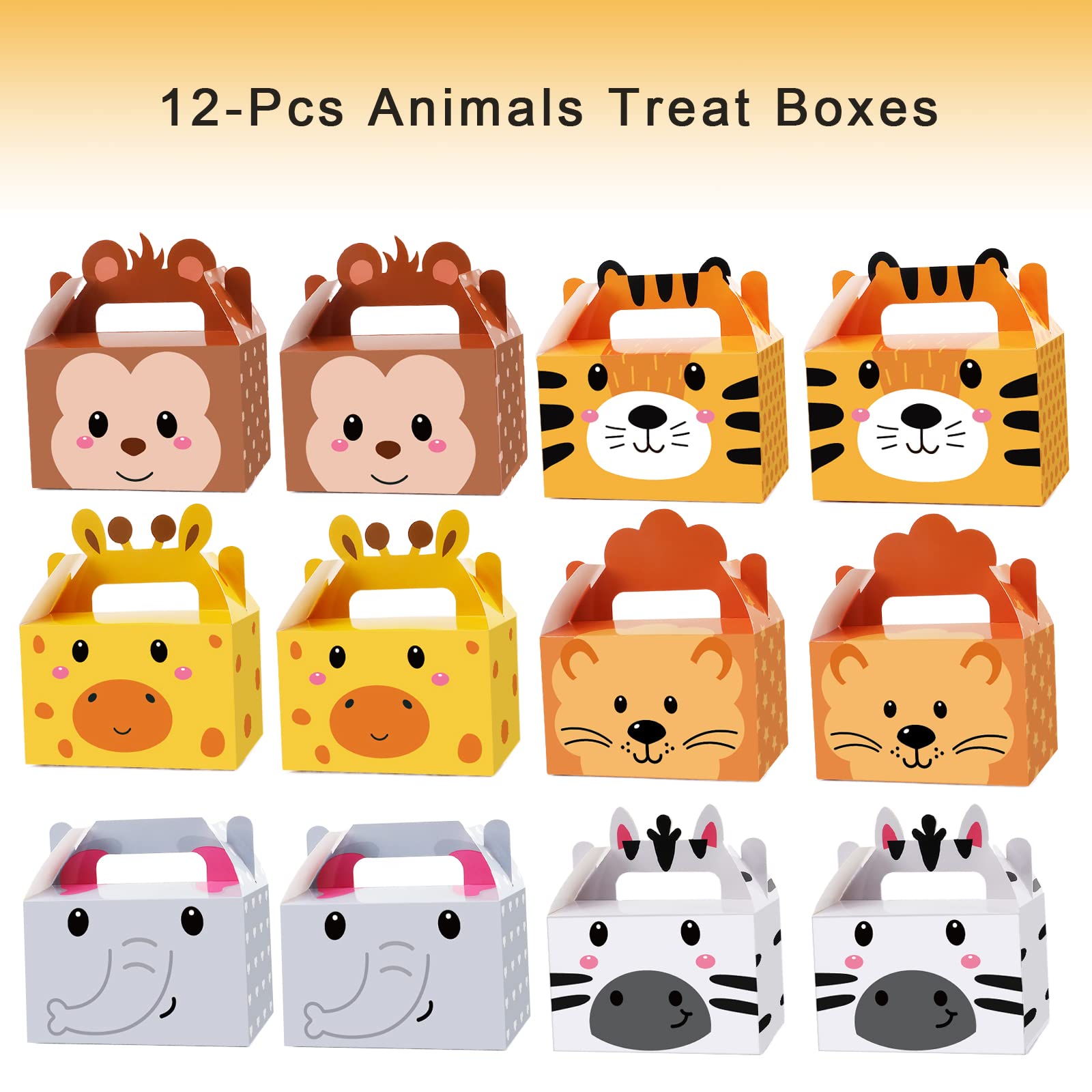 Quality card paper safari birthday gift box durable odorless
