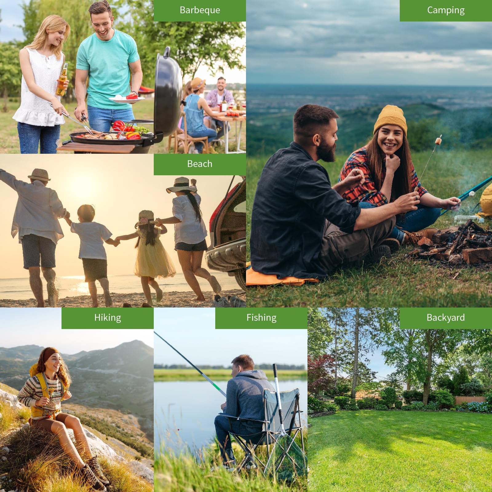 Portable sticks for camping hiking and parks