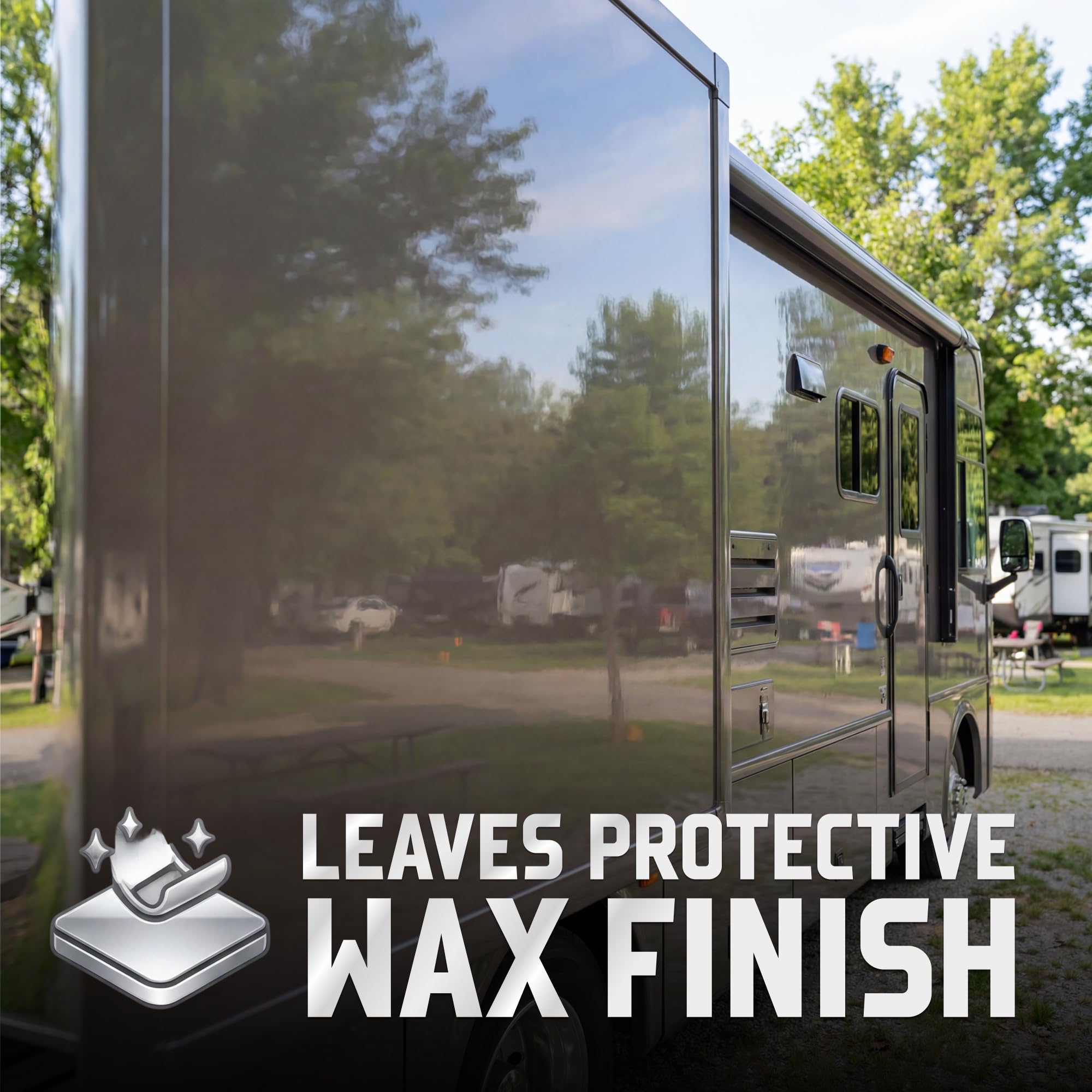 RV exterior surfaces safe for fiberglass and painted
